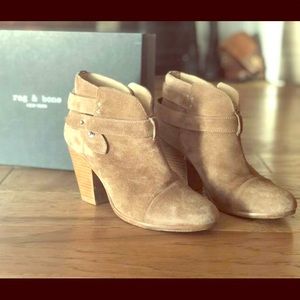 Rag & Bone Tan Harrow Suede Booties